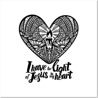 I have the light of Jesus in my heart. Posters and Art